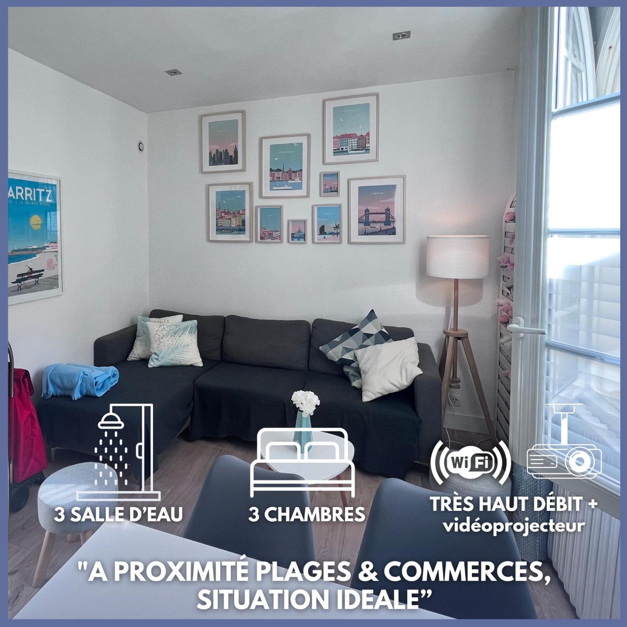 Chalet Basque 6 Couchages Centre Ville Biarritz Buitenkant foto